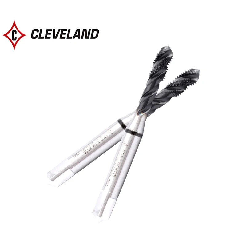 CLEVELAND HSSE-M35 With JP Coating Spiral Fluted Tap M2 M2.5 M3 M4 M5 M6 M8 M10 M12 M14 M16 Machine Screw Thread Taps For Steel