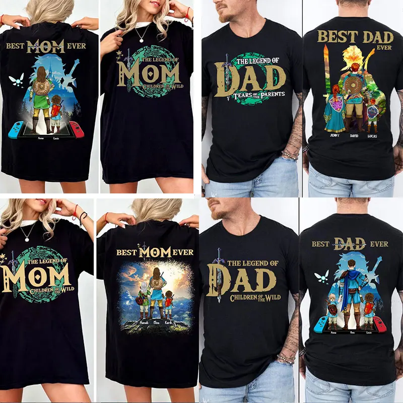 

Custom The Legend of Mom/dad Shirt Best Mom/dad Ever Totton T-shirts Children of The Wild Shirt Mother's Day Gift for Parents