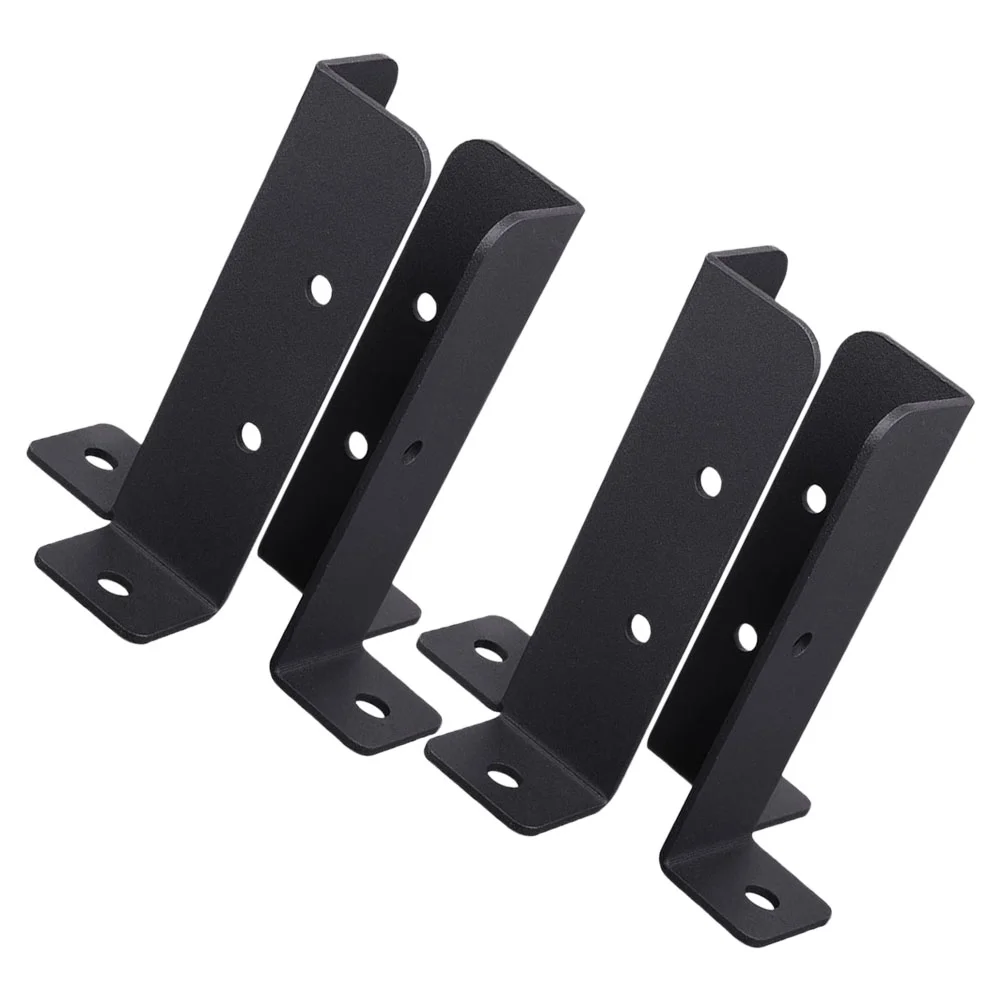 

Patio Post Fixing Bracket Pergola Fence Kit Mailbox Installation (4pcs) Anchor Base Support Brackets Repair Wooden Deck Picket