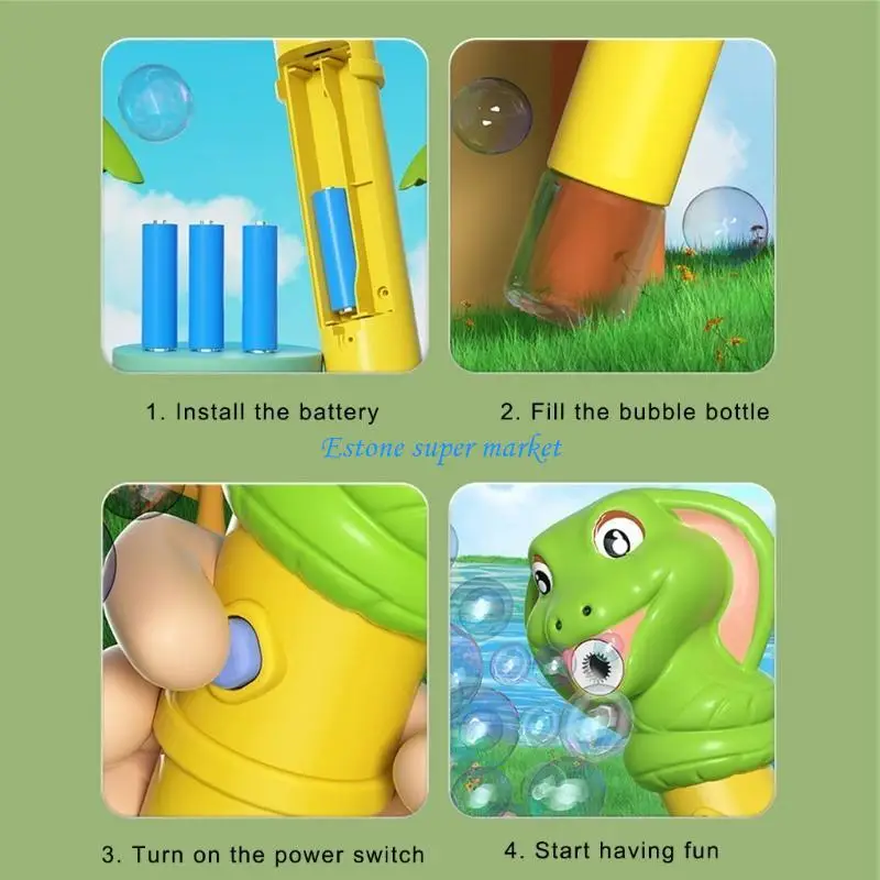 090B Snake Automatic Bubble Toy Bubble Blower Guns for Toddlers Kids Party