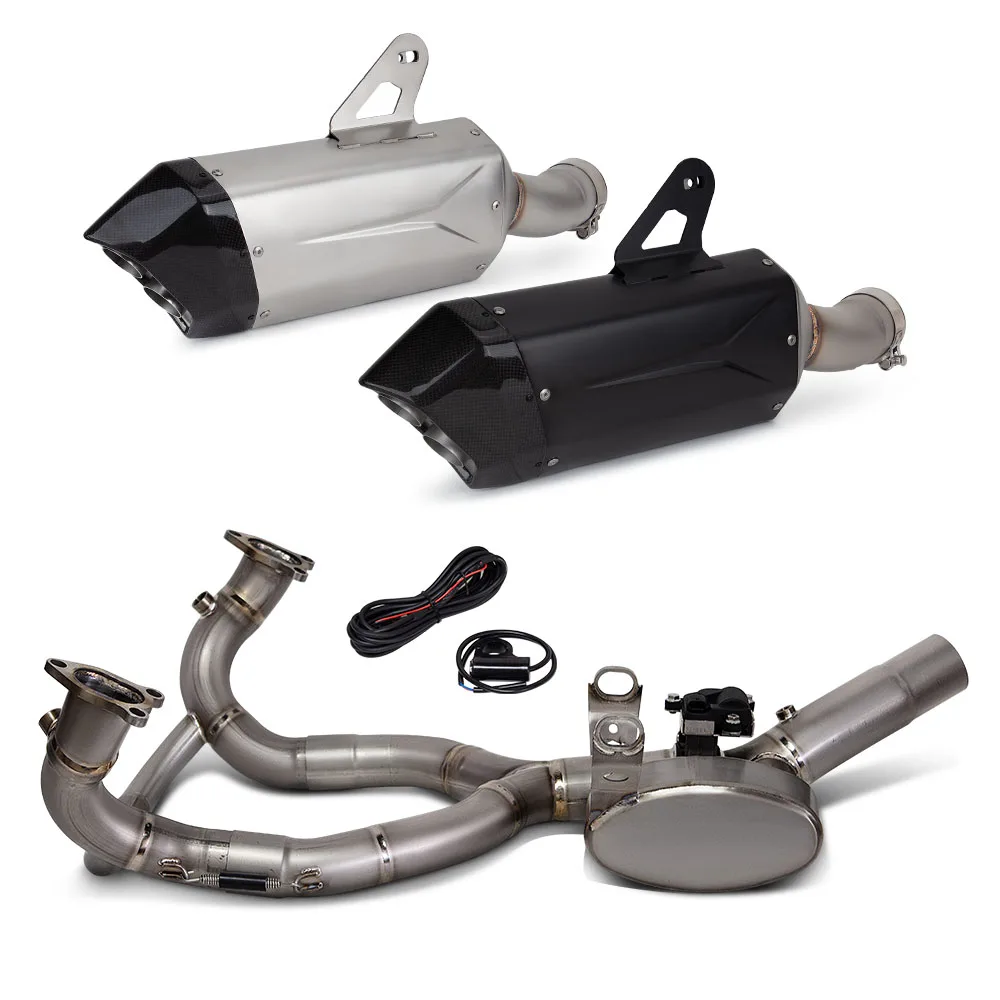 

STLFFull Exhaust System for R1300GS 1300GS Titanium Header Escape Front Link Pipe with Electric Controlled Valve
