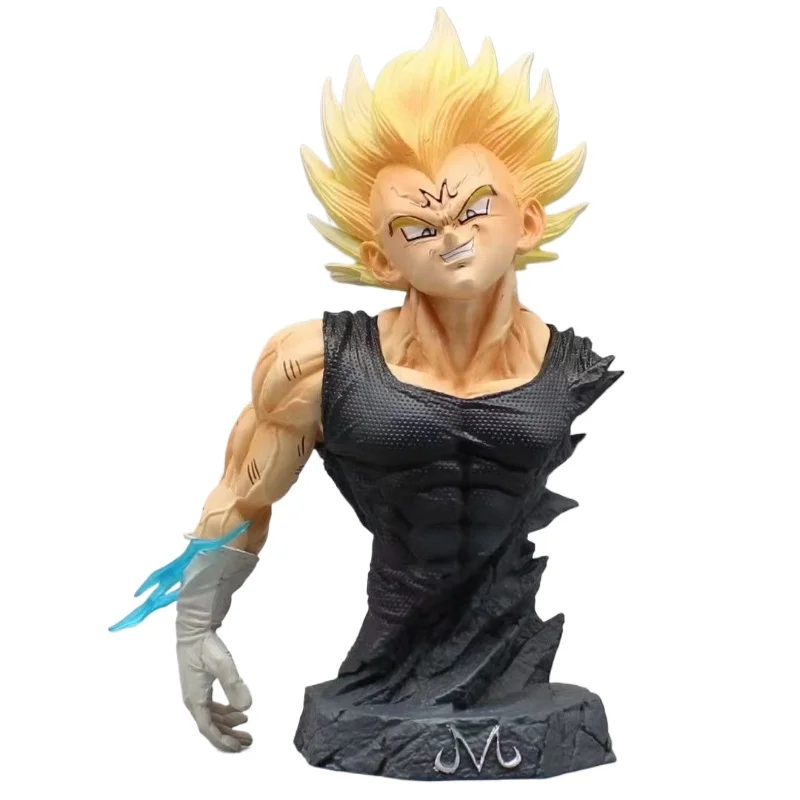 16 センチメートルドラゴンボール魔人ベジータ超サイヤ人胸像フィギュア PVC アクションフィギュアコレクションモデルクラシックアクションおもちゃギフトデスク