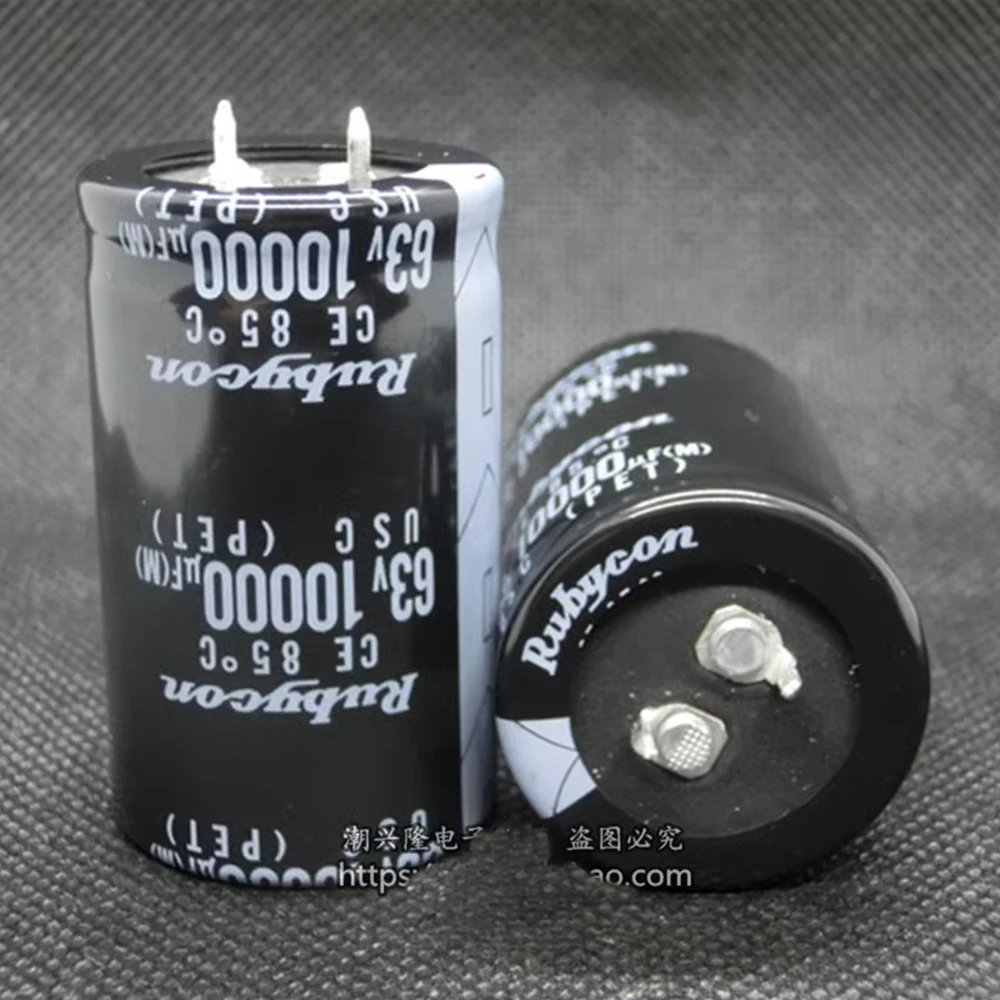 2pcs RUBYCON 10000uF 50v 30X40mm 10000uF 63v 30x50mm 10000uF 80v 35x50mm Audio Amplifier iltering Fever Electrolytic Capacitors