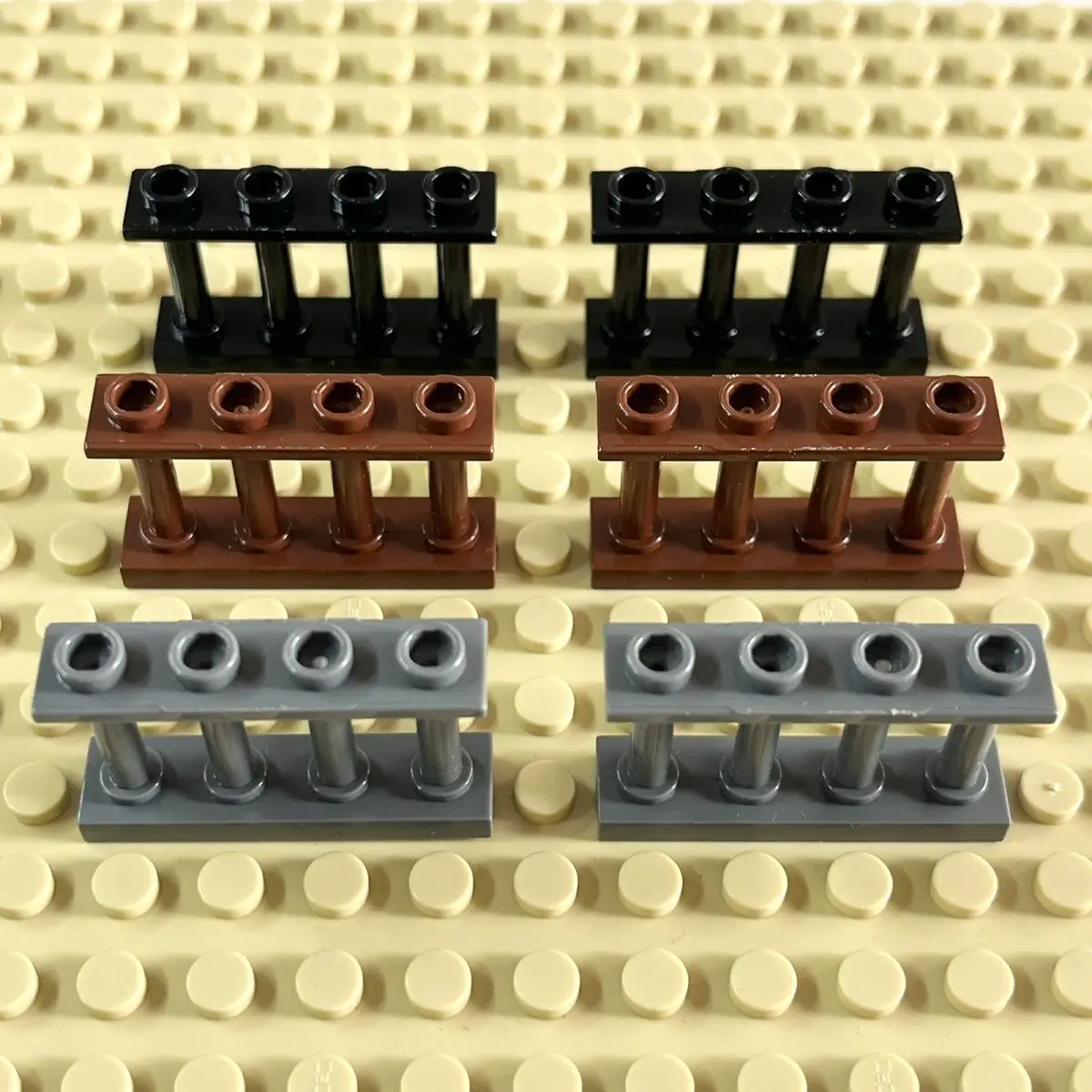 10/20Pcs Building block accessories 1x4x2  railings street scene assembly to build spare parts