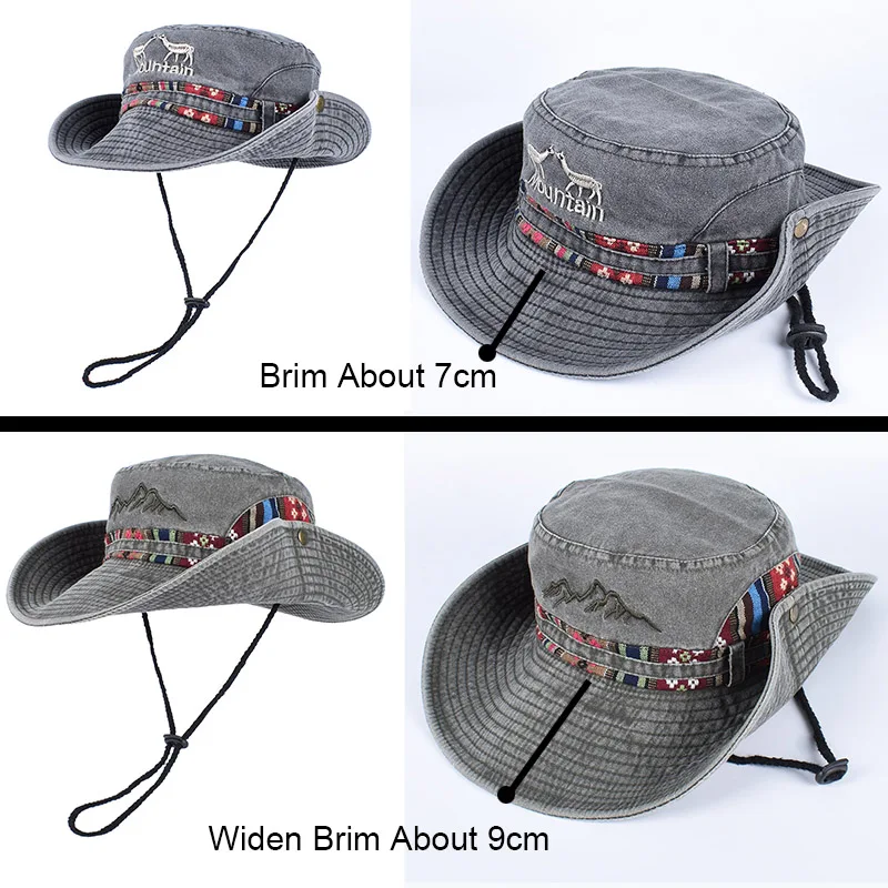 2026 Summer Men\'s Panama Hat Women Beach Sun Protection Bucket Hat Retro Letter Embroidered Bob Fisherman Hats Visor Fishing cap