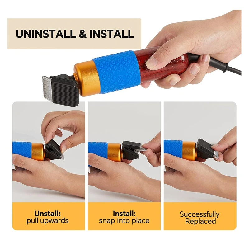 Nuove lame di ricambio per trimmer per tufting tappeti da 3 pezzi, adatte a tutti i tufting del tagliatappeti da 200 W