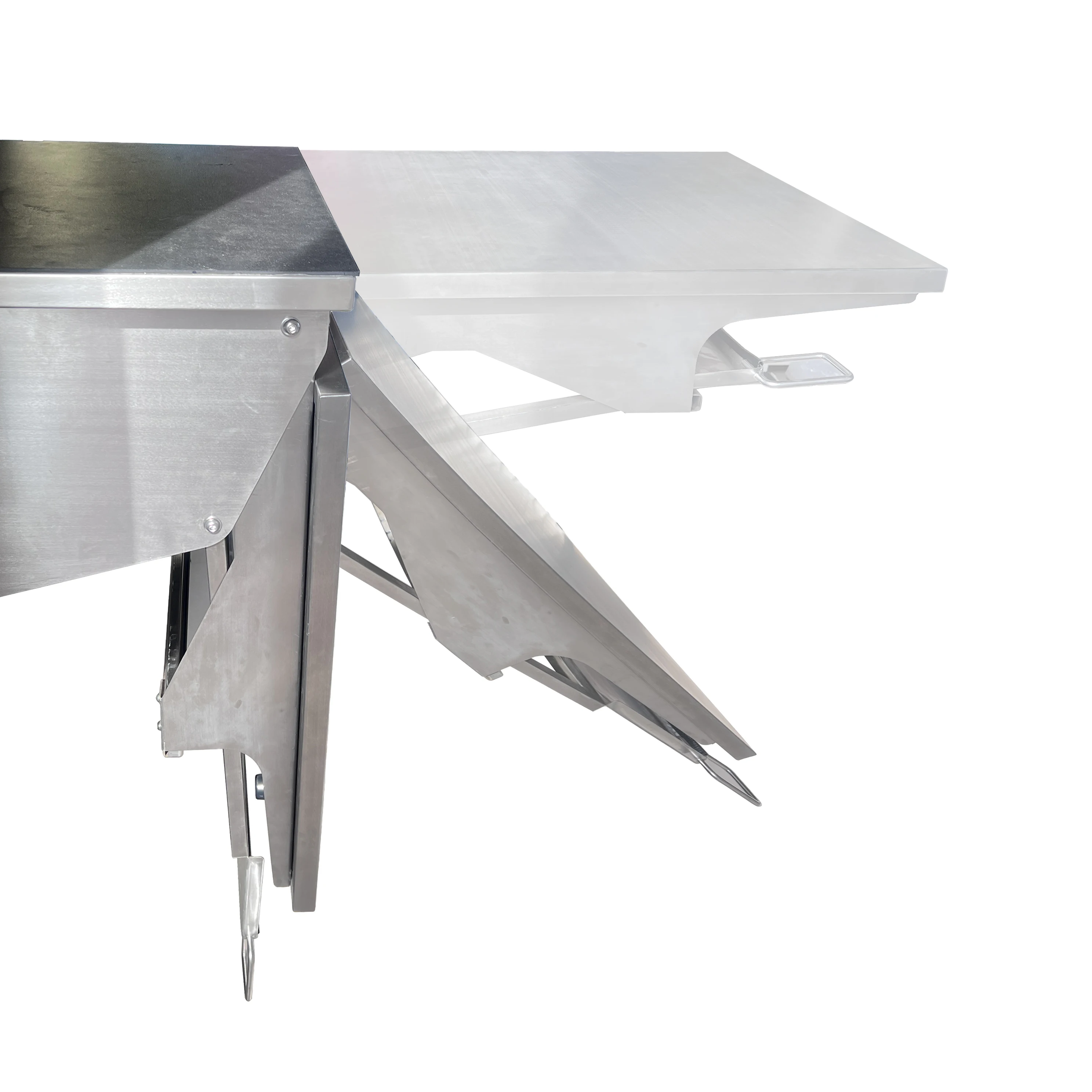 

100kg load bearing pet hospital examination table All stainless steel folding table Aeolus Wall mount Fold-down exam table