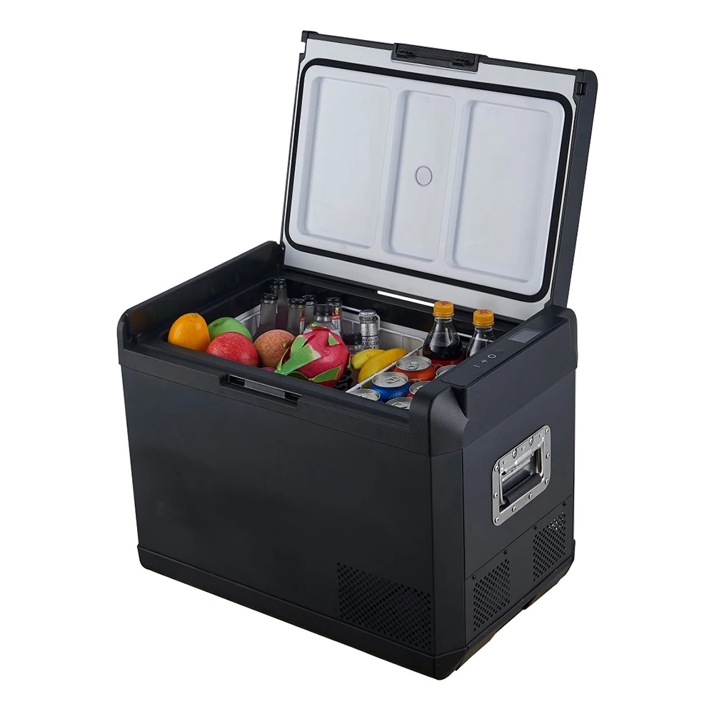 Family Travel Cost-effective Cool and Warm Mini Cooler Box Car Refrigerator 37L DC 12v Portable Car Fridge for Drinks