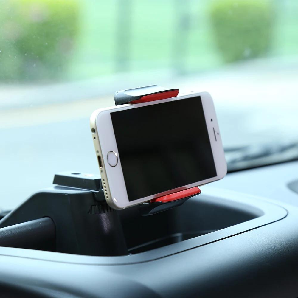 

Lantsun J158-2 Phone Dash Multi Mount Kit ABS Phone Holder Non-Shaking for Jeep for Wrangler JK12-17