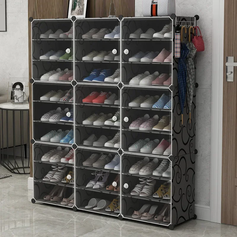 Simple shoe cabinet, modern multi-layer simple shelf, home assembly, dormitory shoe rack, storage cabinet, plastic shoe rack