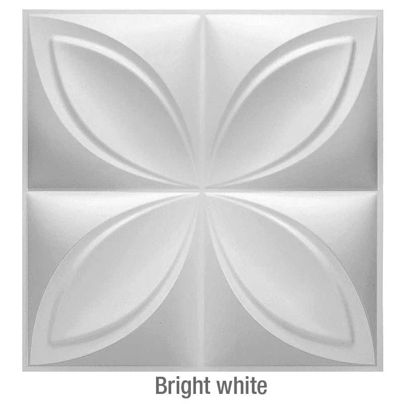 Matte White Wallpaper Mural Decorative 3D Wall Panel Diamond Design Tile-Wall Panel-Mold 3D Wall Sticker