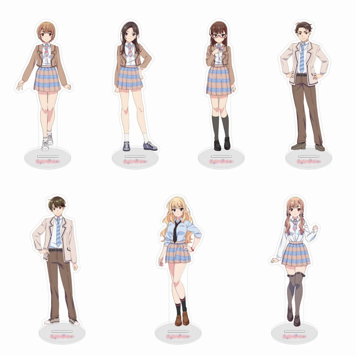 

Anime Koi wa Futago de Warikirenai Love Is Indivisible by Twins futakire Shirosaki Jun Jinguji Naori Jinguji Rumi Acrylic Stand