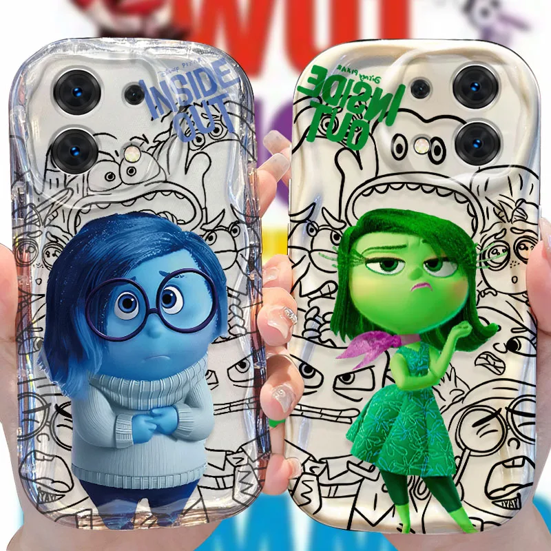 Disney Inside Out 2 Case for Xiaomi Redmi Note 13 12 11 Pro Plus 4G 5G 13C 12C Turbo 12S 11S 10 9 11A 9C Soft Shockproof Cover