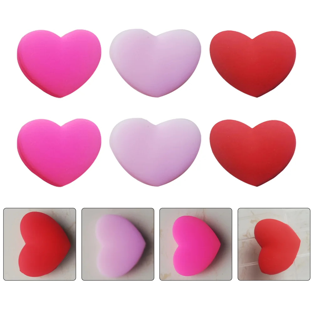 

6 Pcs Tennis Shock Absorber Racquet Dampener Shocking Heart-shaped Silicon Racket Fashion Silicone