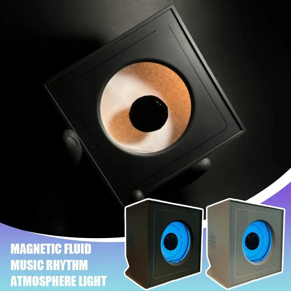 Music Rhythm Lamp Ferrofluid Magnetic Liquid Pickup Equipment Visual Music Magnetic Fluid Pickup Computer Desk Ornaments