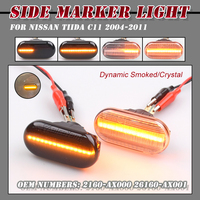 LED Dynamic Sequential Turn Signal Light For Nissan 350Z Z33 Frontier D40 Cube Z11 Latio C11 Xterra Versa March Pathfinder R51