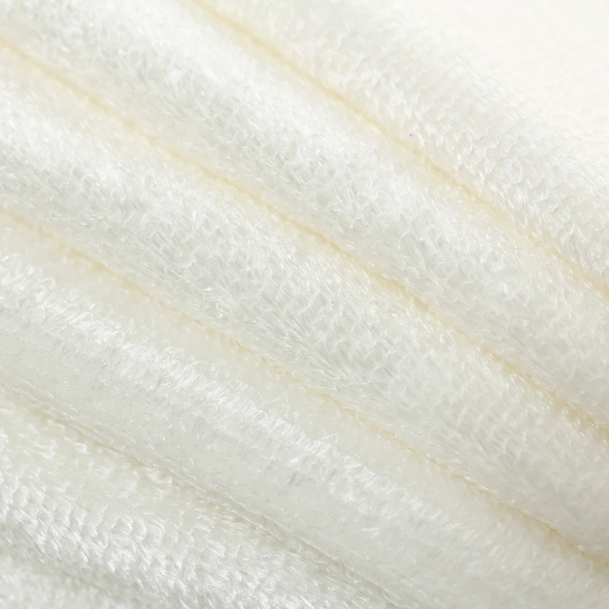 

25X25CM Microfiber Dish Cleaning Cloth Double Thicken Non-stick Dish Towels Kitchen Cleaning Cloth (White)