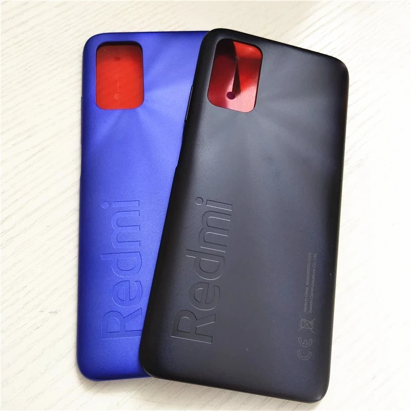 

For Xiaomi Redmi 9T Battery Cover Panel Rear Door Housing Case With Adhesive For Redmi 9T Battery Cover Back Glass Xiamomi