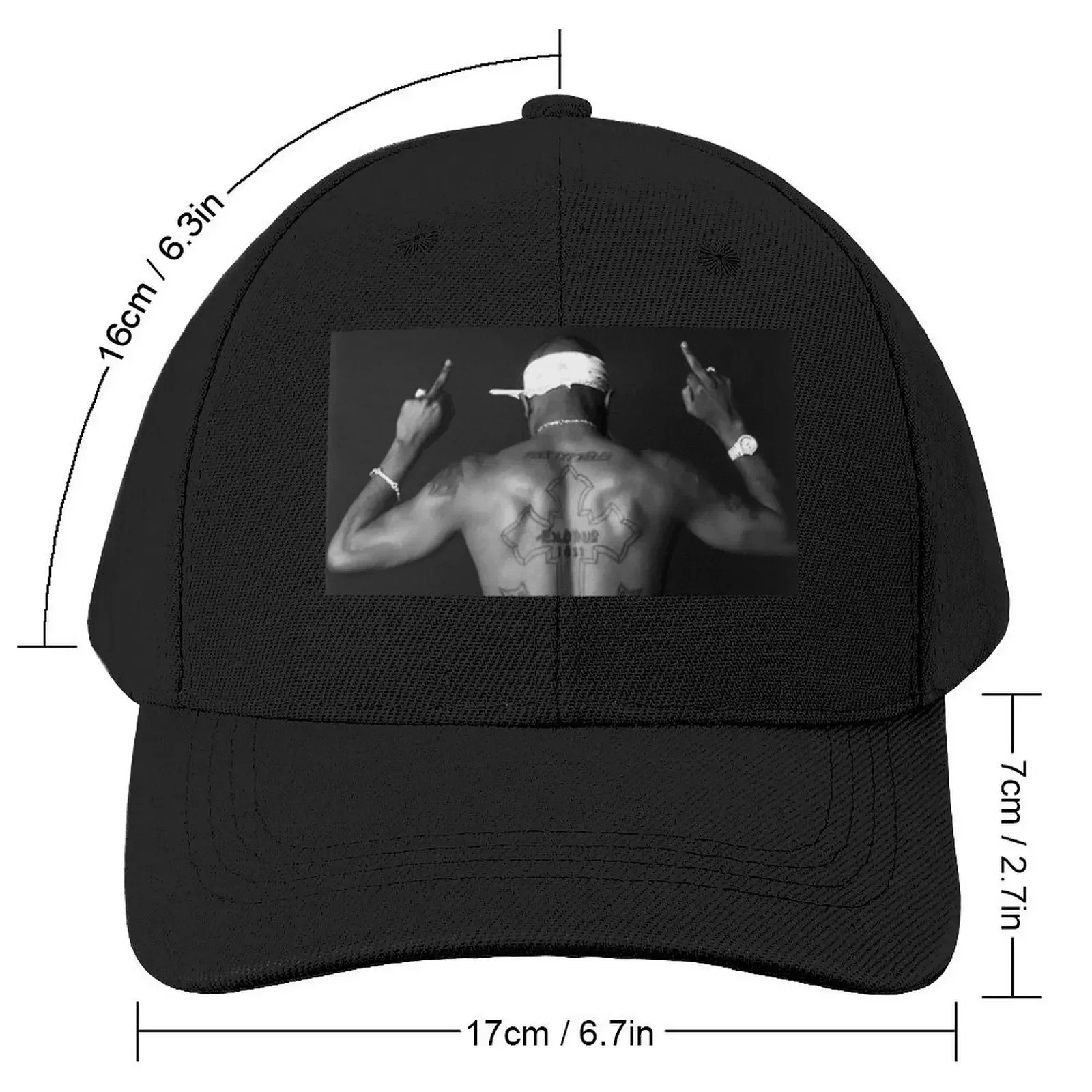 2pac Poses Baseballkappe Thermovisier Sommerhut Visier Damen 2025, Herren