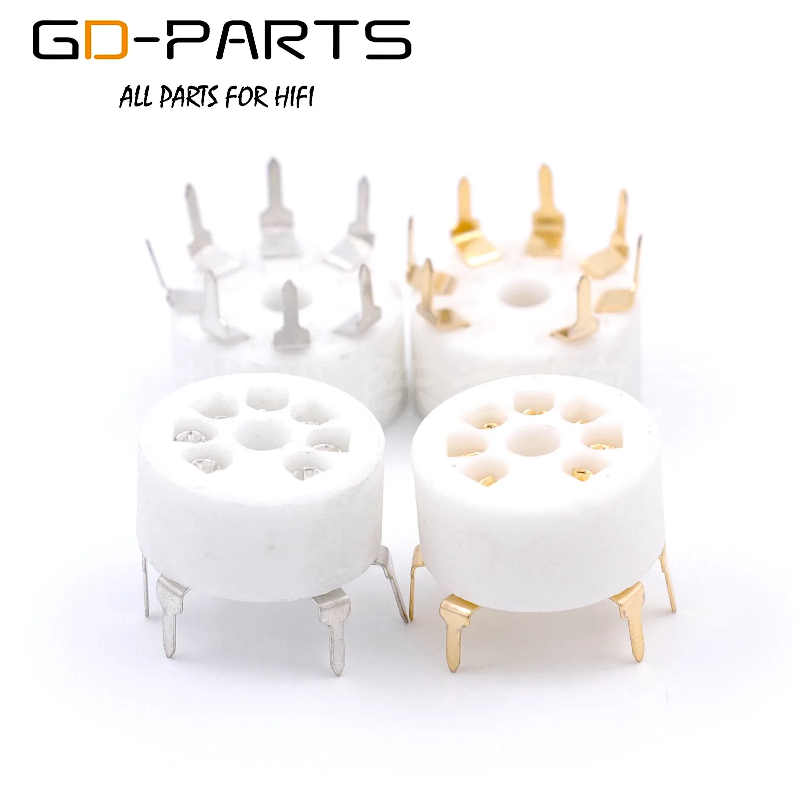 Small 7-hole electronic tube seat ceramic gold-plated seven-hole amplifier socket 6J4 6J1 6Z4 6X4 vacuum tube seat