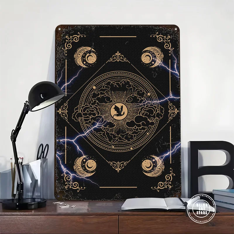 Fourth Wing Book Poster Customized Vintage Metal Signs Wall Art Retro Tin Plaque for Decoration Living Room Decor Men Man Cave