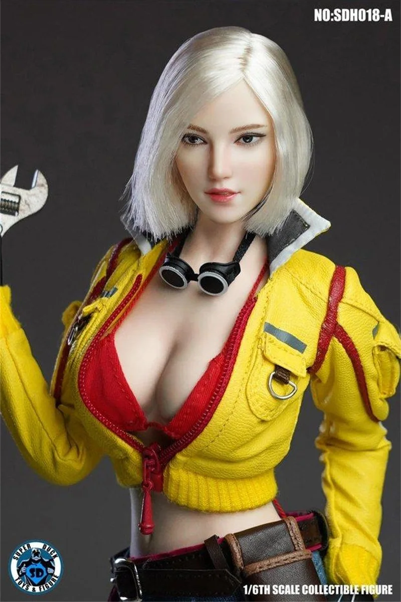 

1/6 SUPER DUCK SDH018 Sexy Pale Head Carving Sculpture Accessories Fit 12" TBL Female Action Figure Collect