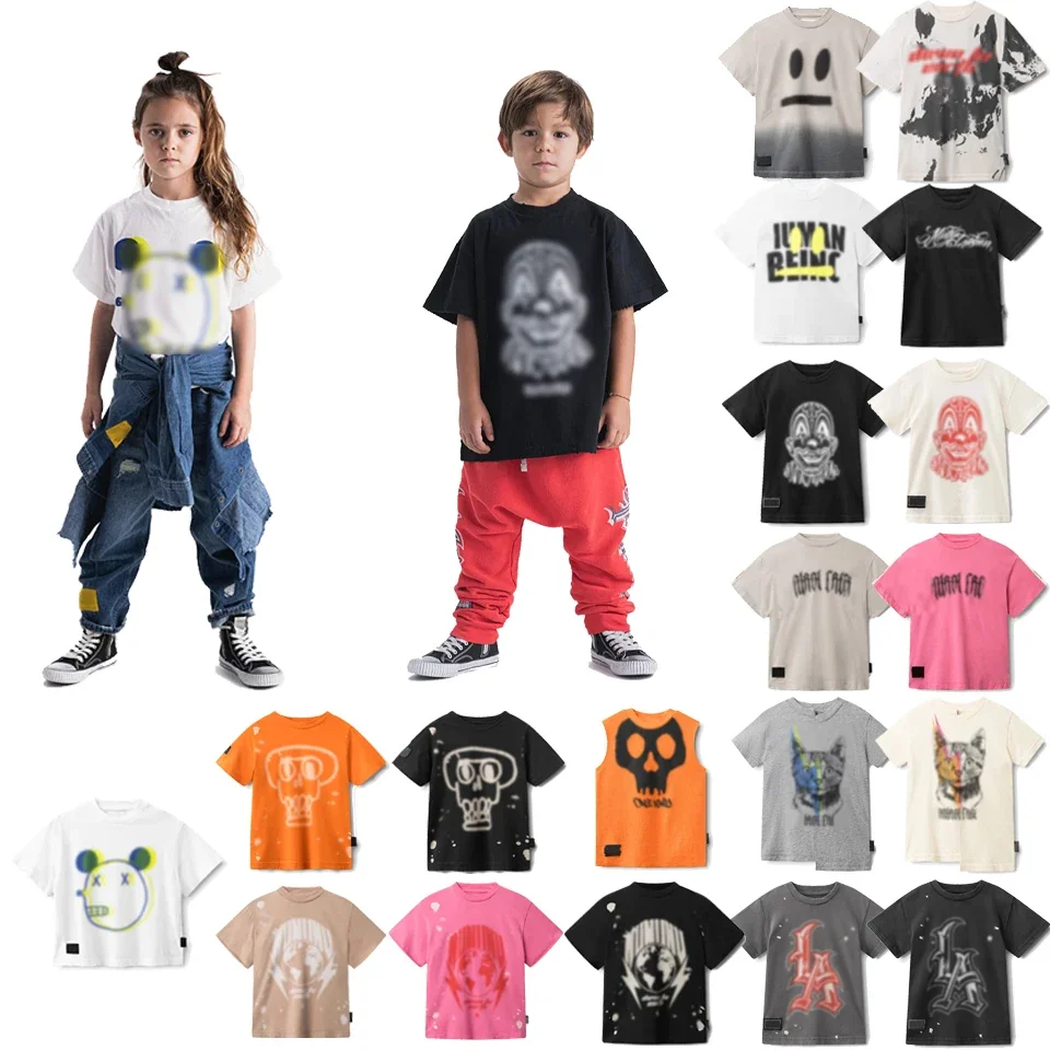 

2025 Kids T Shirt Stitch Children's Clothing Sweatshirt Children Clothes Child Short Sleeves Top And Bottom Set For Toddlers
