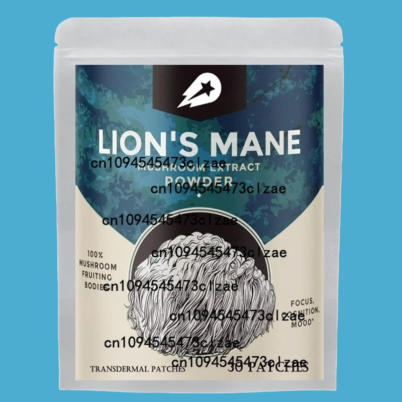 Lions Mane Mushroom Transdermal Patches Promotes Mental Clarity, Focus and Memory - 30 Patches