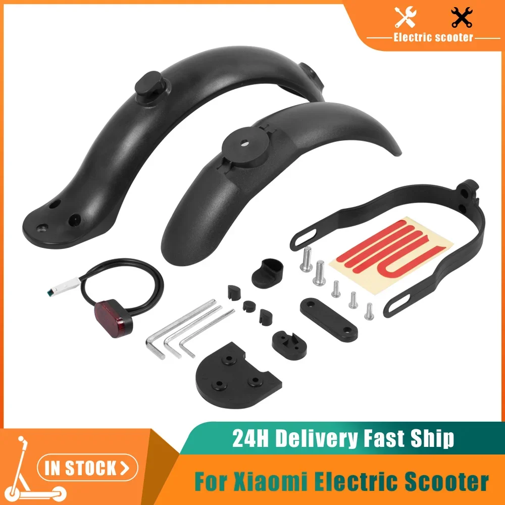 10inch Tire Spacer Kit Electric Scooter Accessorie Fender Heighten Pads Taillight For Xiaomi M365 1S Pro Electric Scooter Gasket