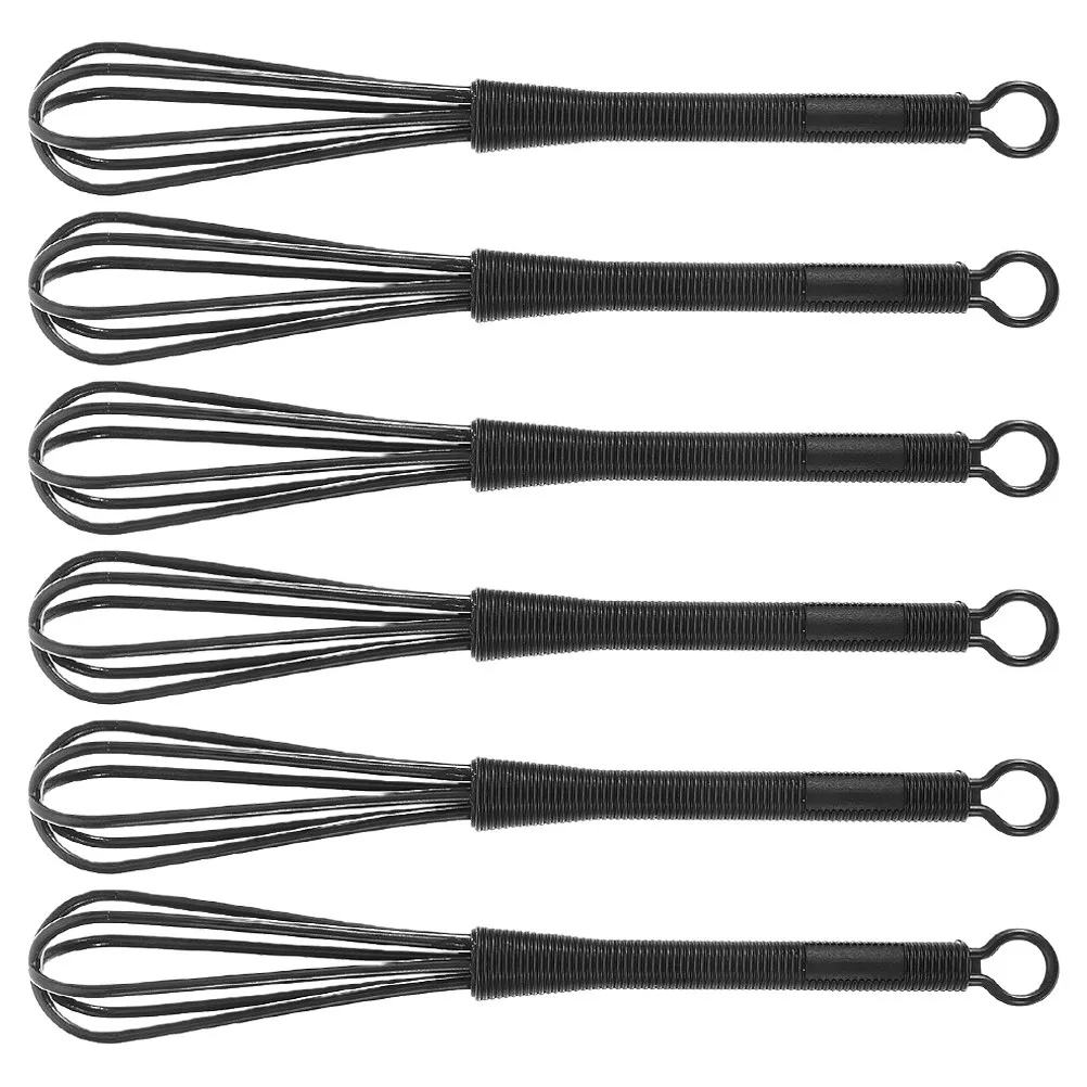 

6Pcs Hair Dye Color Mixing Whisks Manual Mini Stirrer Plastic Hand Press Mixer Versatile Tools for Salon and Home