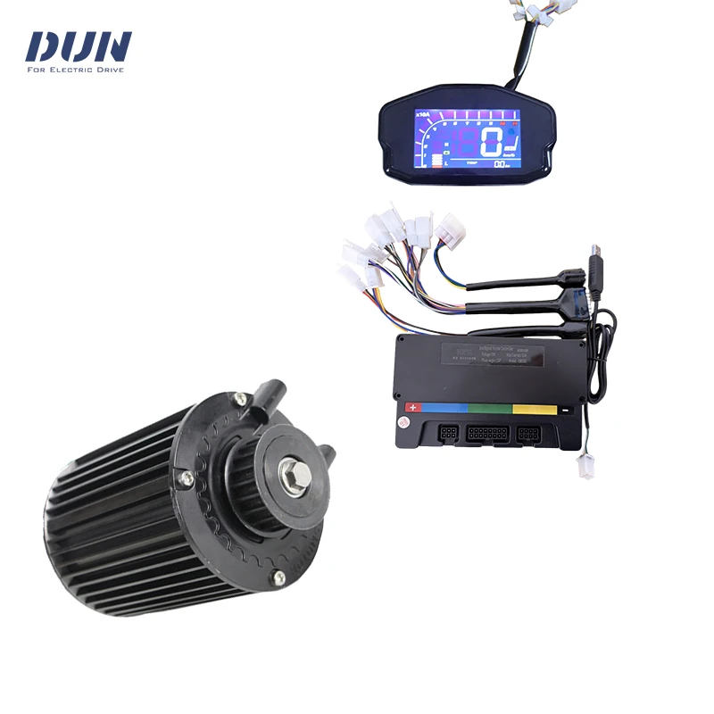 Двигатель QS90 48V-84V 1000W 55KPH BLDC с центральным приводом, контроллером EM50s и дисплеем спидометра DKD