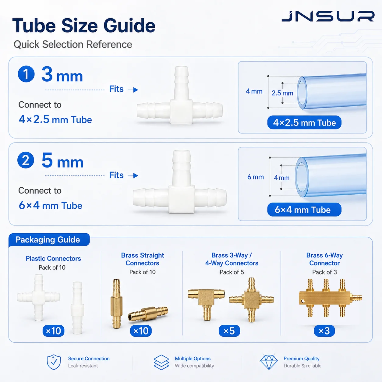 JNSUR 22 Models Dental Chair Tube Connector 3mm 5mm Plastic Brass Hose Barb Straight T Cross Multi-Way Fitting for 4x2.5mm 6x4mm