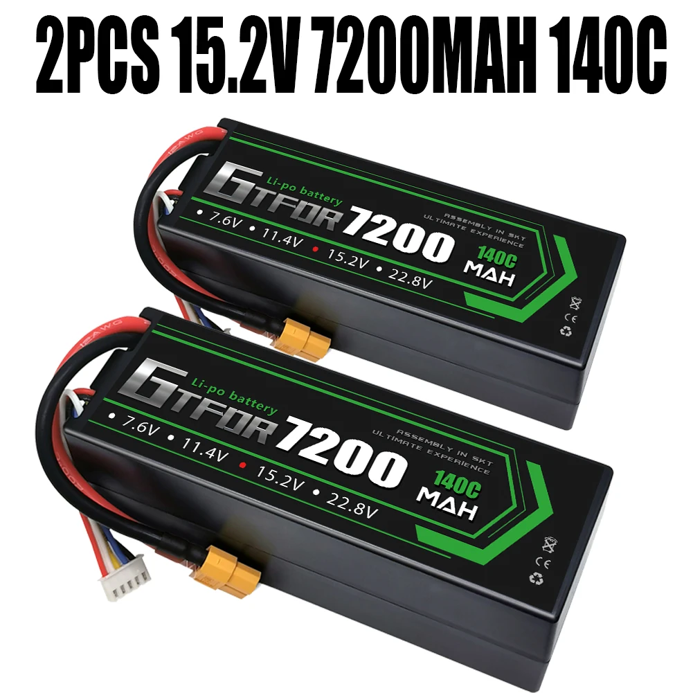 

GTFDR 7200mAh 140C HV 7.6V 11.4V 15.2V Lipo Battery 11.1V 14.8V 22.2V 3S 4S 6S 10000mAh 6500mAh 6200mAh 6750mAh 8400mAh 7000mAh