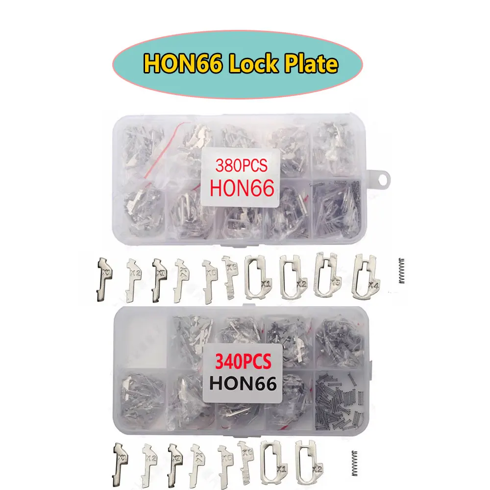 380PCS/340PCS HON66 Lock Plate Lock Reed Locking Wafer Plate for HONDA Car Lock Repair Accessories