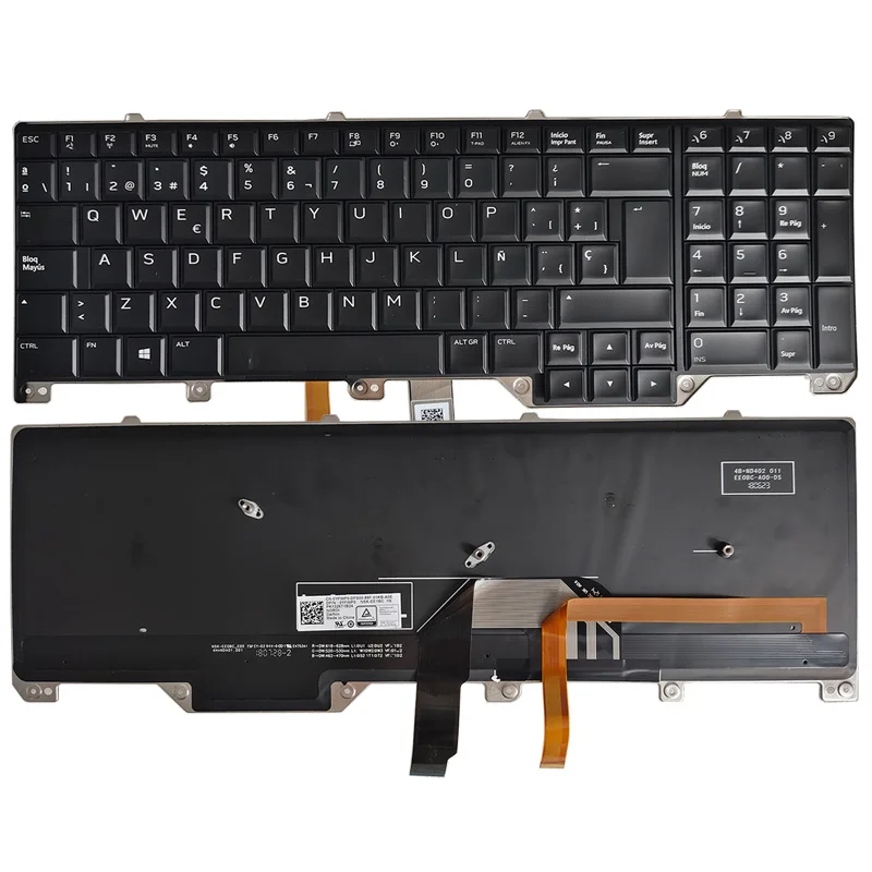 NEW for DELL Alienware M17 17 R4 R5 US/Spanish/French laptop keyboard Backlit 0ND5TJ PK1326T1B01