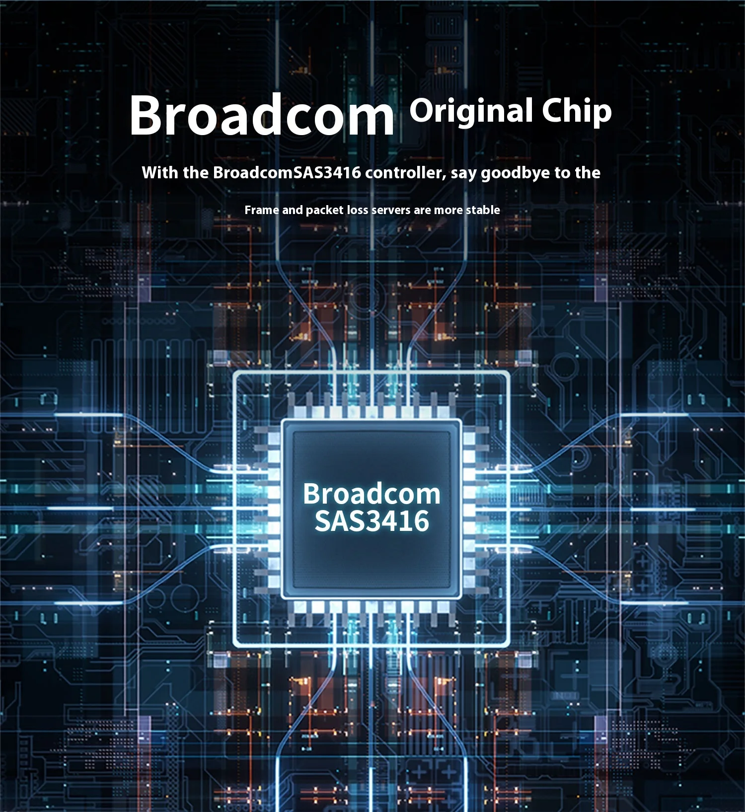 Tarjeta Broadcom LSI 9400-16i NVME HBA tarjeta de expansión SAS/SATA tarjeta de paso NVME chip SAS3416 12 Gb/s 05-50001-00