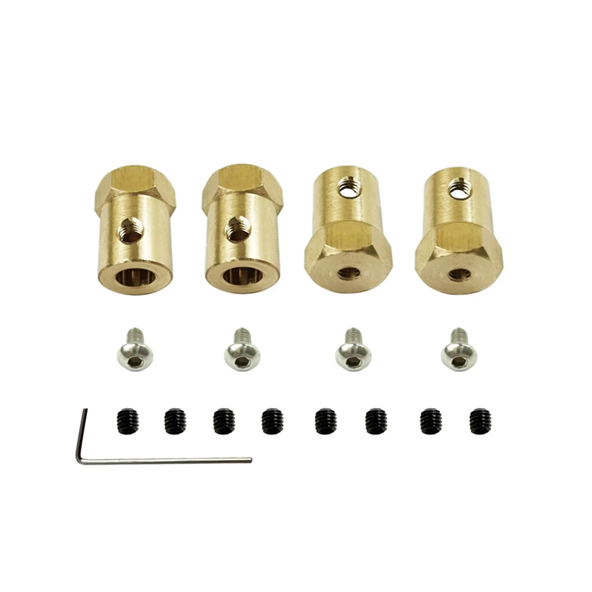 

4Pcs Metal 5mm to 12mm Wheel Hex Hub Adapter Combiner for MN128 MN86 MN86S 1/12 RC Car Upgrade Parts Accessories