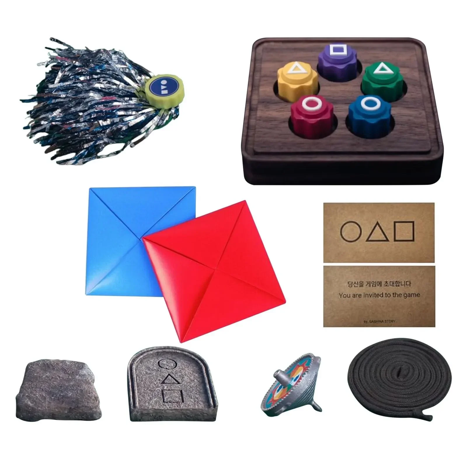 Ensemble de jeu coréen traditionnel Gonggi Jack Stone Peays l avec étui carré, jeu de charbon, cadeaux, nouveau, 5 pièces