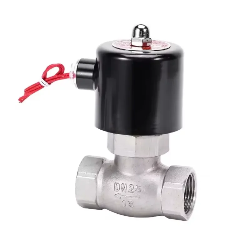 1/2 Inch to 2 Inch High Temperature Stainless Steel Steam Solenoid Valve Water Media Ball Structure AC220V DC24V OEM