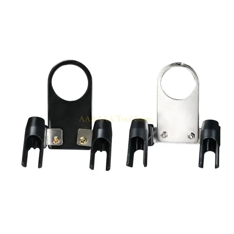 

A2BE 2Pcs Air Brush Stand Sturdy Construction Attached Air Pumping Practical Double Head Model Painting Accessories Support