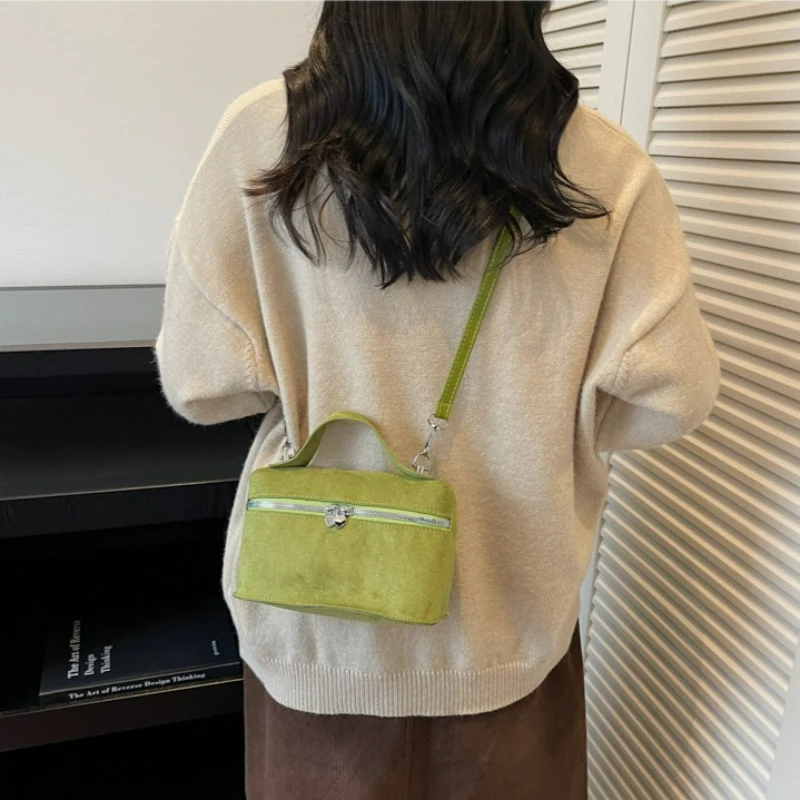 Winter Autumn Premium Suede Crossbody Bags Retro Vintage Messenger Bags for Women Fashion Texture and Versatile Shoulder Bags view 3