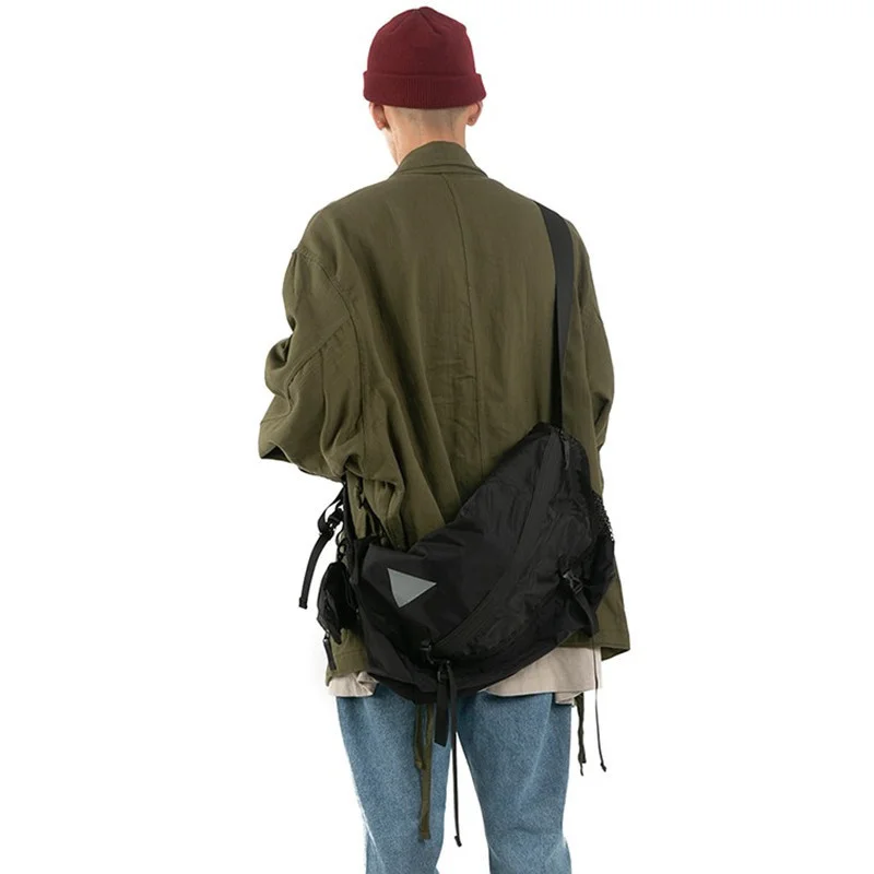 Imagem -04 - Harajuku Techwear Náilon Estilingue Estético Homem Gótico Bolsas Crossbody Fanny Pacote para as Mulheres Bolsa Feminina Bolsa de Ombro Postman