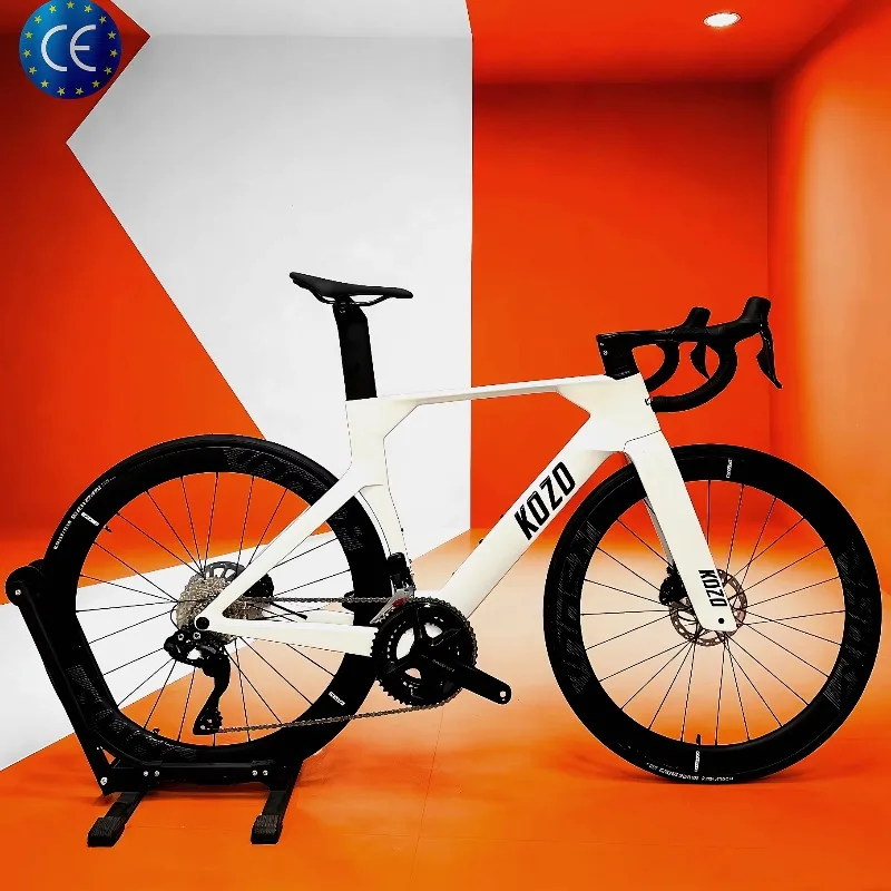 

Шоссейный велосипед 105 24S из карбонового волокна, 700C, с гидравлическими дисковыми тормозами, профессиональный гоночный велосипед, легкий, высокопроизводительный, для велоспорта