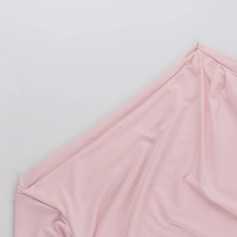 Diseño personalizado, informal, de manga larga, con cuello barco y hombros descubiertos, Top corto ajustado, blusas para salir, camisas ajustadas Y2K XY24338SKO