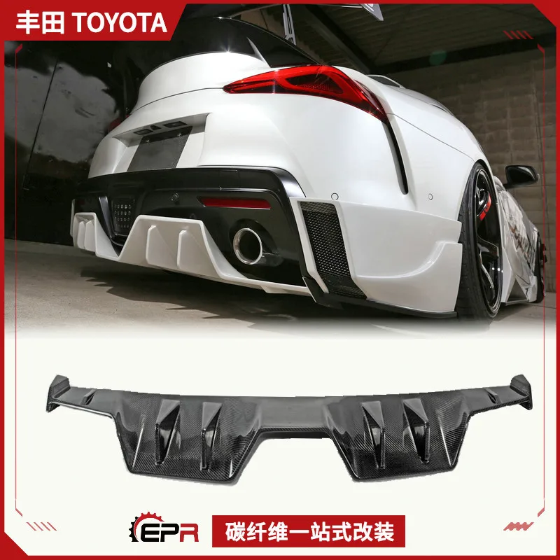 

Suitable for Toyota, New Supra A90 Carbon Fiber Modified RJ Rear Spoiler, Rear Tail Lip Chin