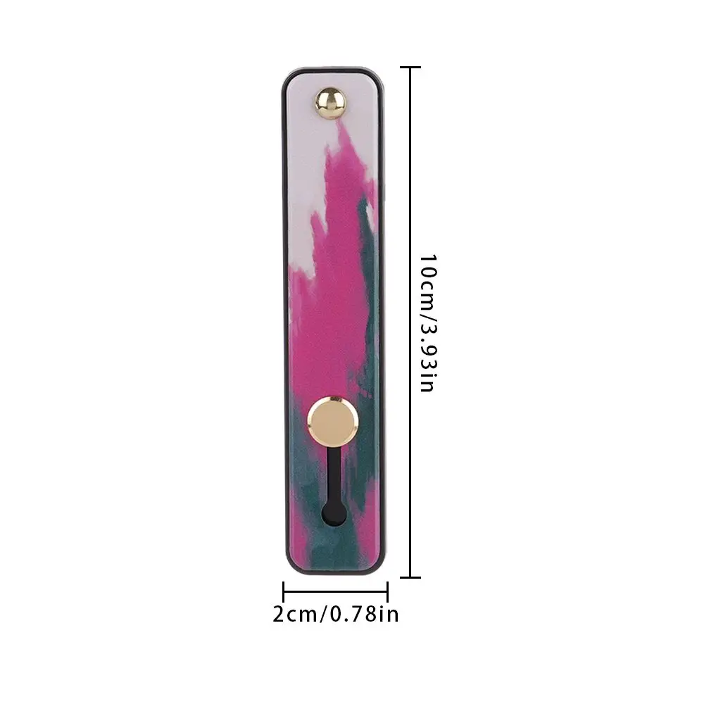 Portable Wrist Band Push Pull Silicone Phone Stand Finger Strap Bracket Finger Ring Holder Rainbow Phone Grip