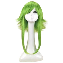 HAIRJOY Women VOCALOID GUMI Cosplay Wig Green Heat Resistant Synthetic Hair Medium Length Straight Costume Wigs