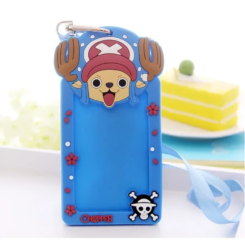 Etui na karty Disney Stitch ze smyczą Miękkie gumowe etui na karty autobusowe Kreskówkowe etui na wizytówki Uchwyt na klucze Identyfikatory