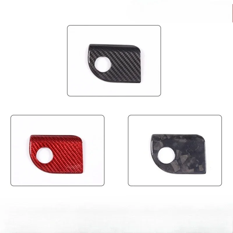 

For Maserati Ghibli Real Dry Carbon Fiber 2014-2015 Trunk Switch Frame Trim Cover Interior Decoration Modification Accessories