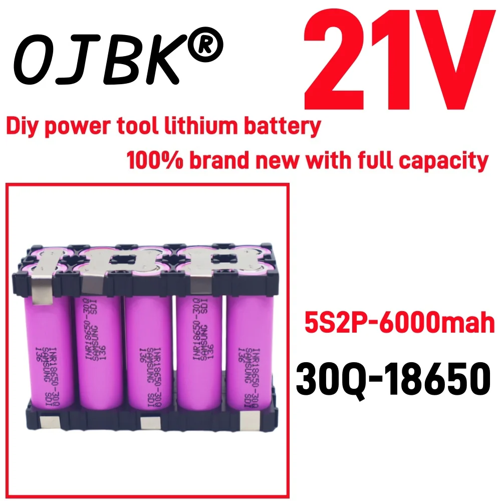 Original 100% full capacity 20A 18650 30Q 3000mAh 6000mAh 3S 4S 5S 12.6V 14.8V 18V DIY screwdriver battery welding battery pack